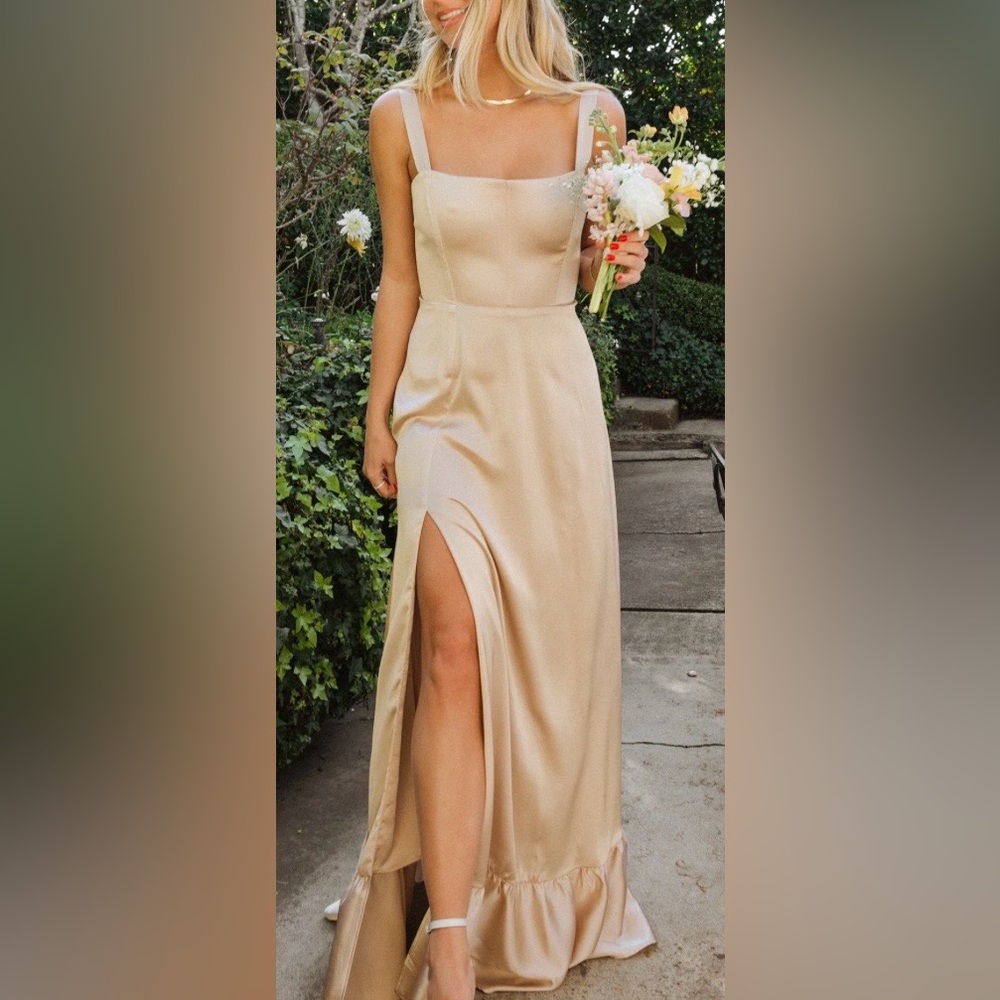 Show‎ me your mumu Clarissa Corset Dress in champagne